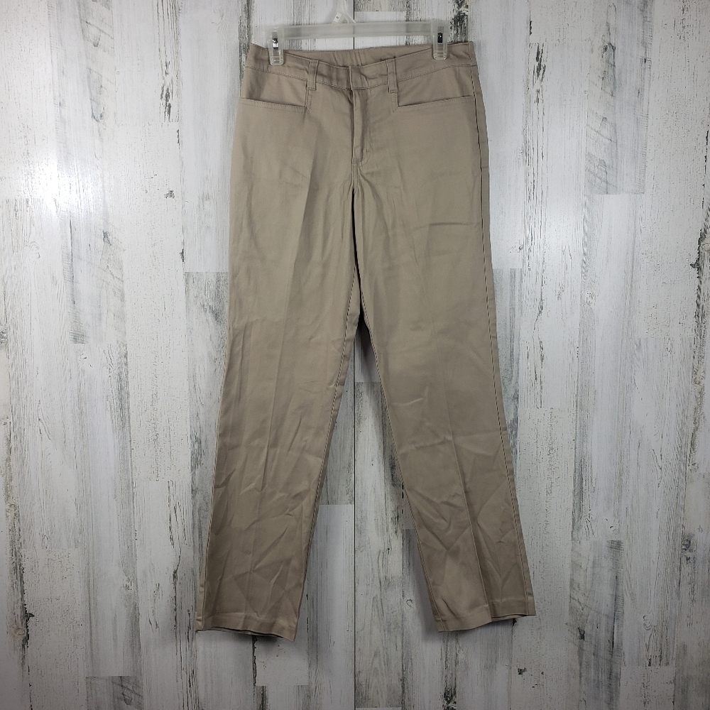 classroom uniforms juniors khaki tan straight leg pants juniors size 5/6
